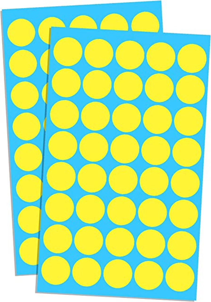 Black Dot Stickers 1/4" (6mm) – 4928/Pk 32 Sheets | Labels, Charts, Crafts & Classroom Organization